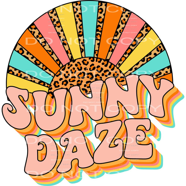 Sunny Daze #4533 Sublimation transfers - Heat Transfer