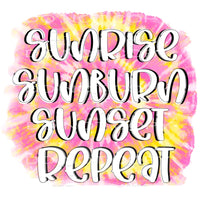 sunrise sunburn sunset repeat #6304 Sublimation transfers - 
