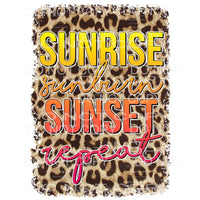 Sunrise Sunburn Sunset Repeat #7 Sublimation transfers - 