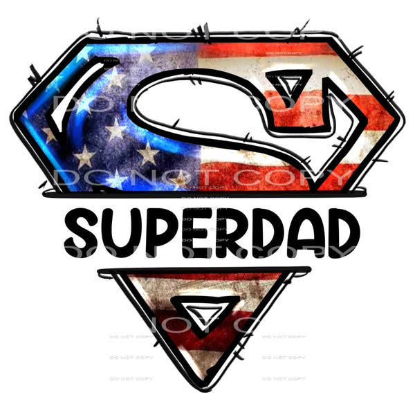Super Dad #4419 Sublimation transfers - Heat Transfer