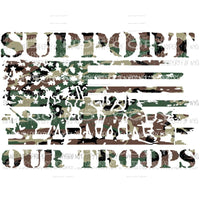 Support Our Troops #1 camoflage Sublimation transfers Heat Transfer