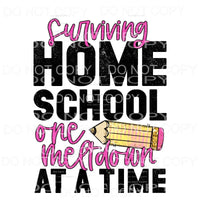 Surviving Homeschool One Meltdown At A Time Sublimation 