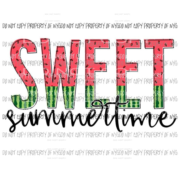 Sweet Summertime Watermelon Sublimation transfers Heat Transfer