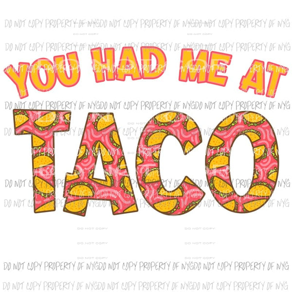 taco sublimation transfer Heat Transfer