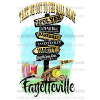 Take ME out to the ball game SOFTBALL Custom School YOU MUST ORDER 10 Transfers the first order Sublimation transfers Heat Transfer