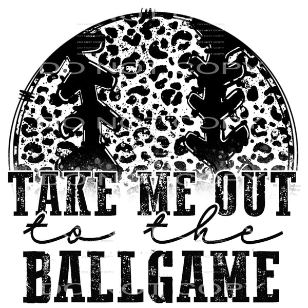 take me out to the ballgame #4983 Sublimation transfers - 