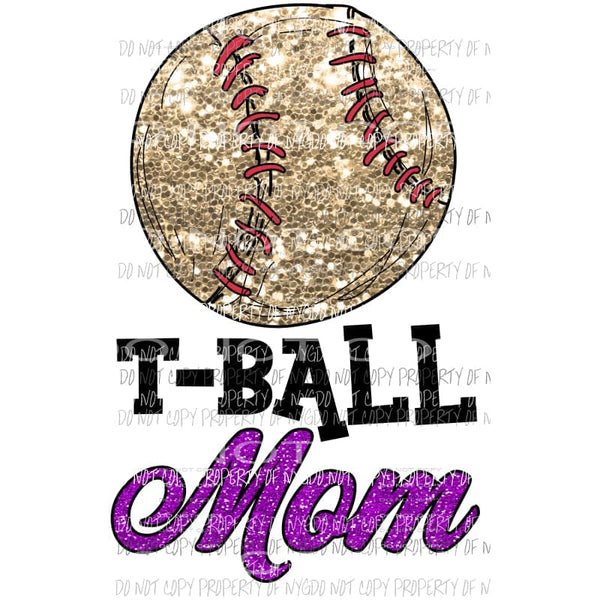 TBall Mom No Bow Sublimation transfers Heat Transfer