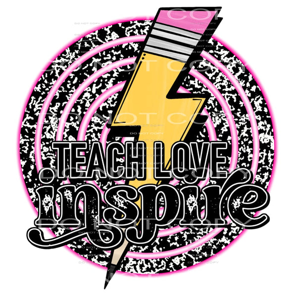teach love inspire #6555 Sublimation transfers - Heat 