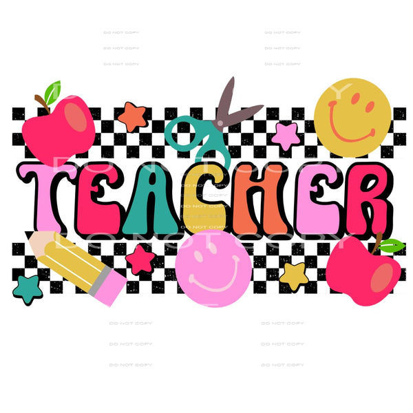 Teacher #4249 Sublimation transfers - Heat Transfer Graphic