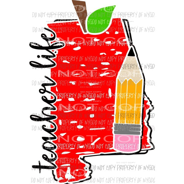Teacher Life All states in drop down menu sublimation transfer state Heat Transfer