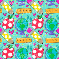 Teacher Seamless Pattern Sheet Sublimation transfers - Heat 