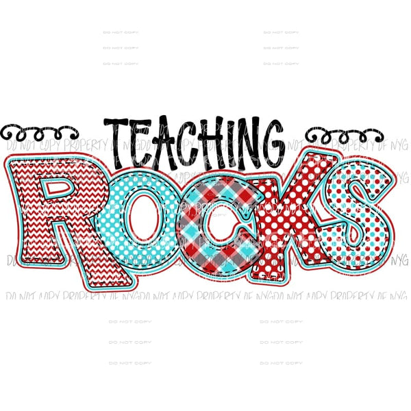 Teaching Rocks #2 Dr Seuss Sublimation transfers Heat Transfer