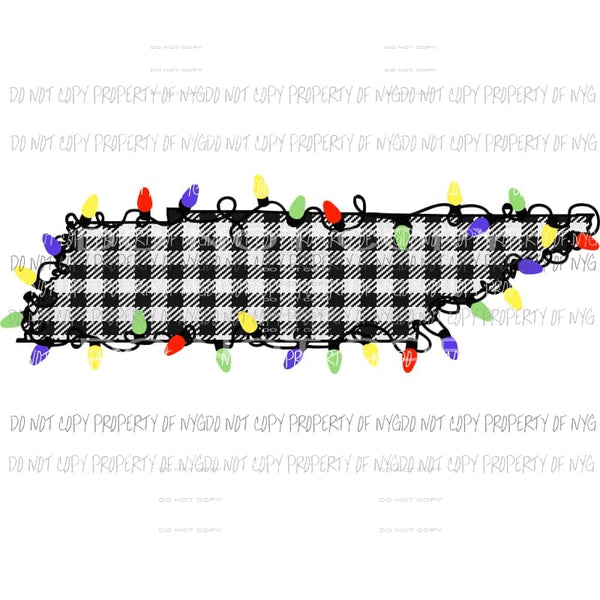 tennessee bw plaid state Sublimation transfers Heat Transfer
