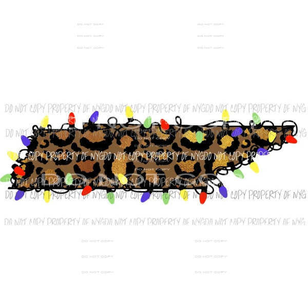 tennessee cheetah lights Sublimation transfers Heat Transfer