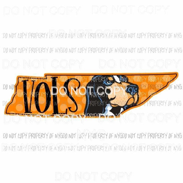 Tennessee Volunteers state Sublimation transfers Heat Transfer