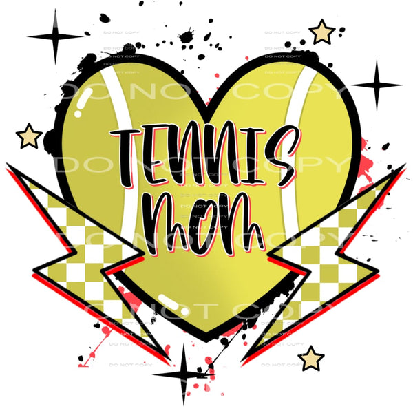 Tennis Mom #4286 Sublimation transfers - Heat Transfer