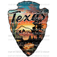 Texas arrow head 2 Sublimation transfers Heat Transfer