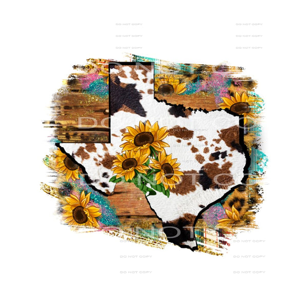 Texas cowhide # 4070 Sublimation transfers - Heat Transfer