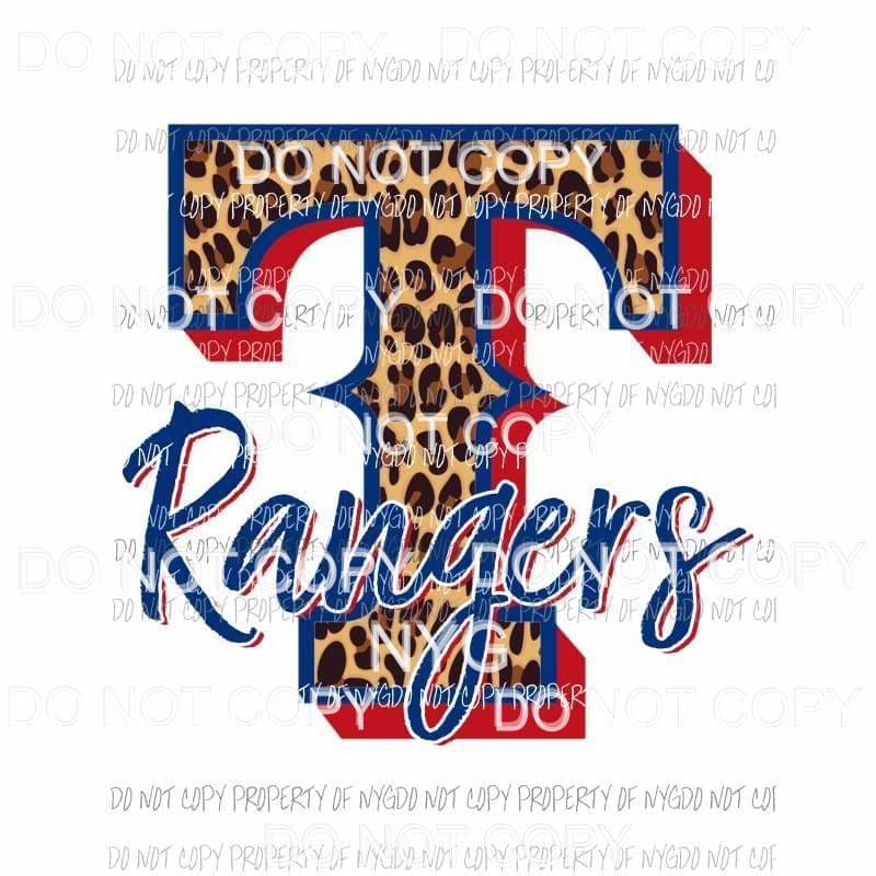 martodesigns - Texas Rangers leopard Sublimation transfers