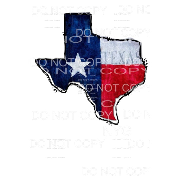 Texas State Flag # 4 Sublimation transfers - Heat Transfer