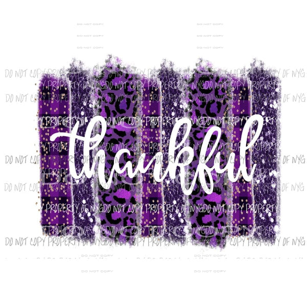 Thankful Paint Palette 1 Sublimation transfers Heat Transfer