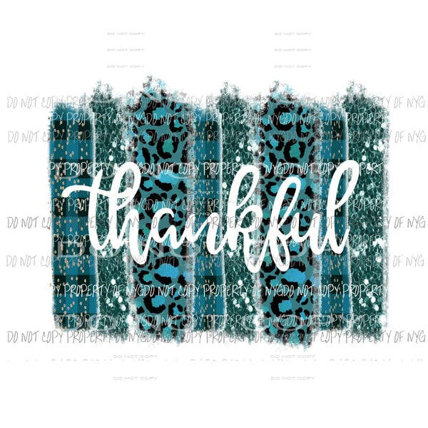 Thankful Paint Palette 2 Sublimation transfers Heat Transfer
