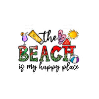 the beach is my happy place #6943 Sublimation transfers - 