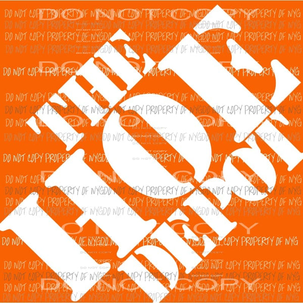 The Hoe Depot Sublimation transfers Heat Transfer