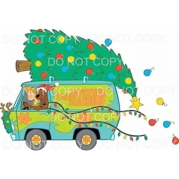 The Mystery Machine Van Scooby Doo Christmas Tree Falling 