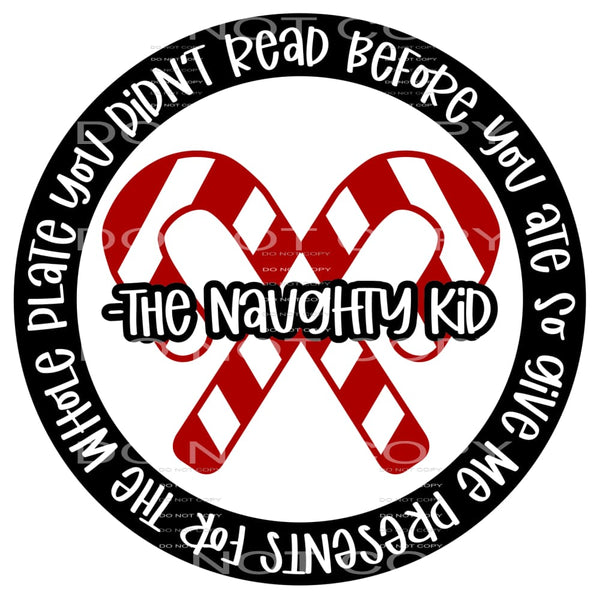 the naughty kid #7530 Sublimation transfers - Heat Transfer