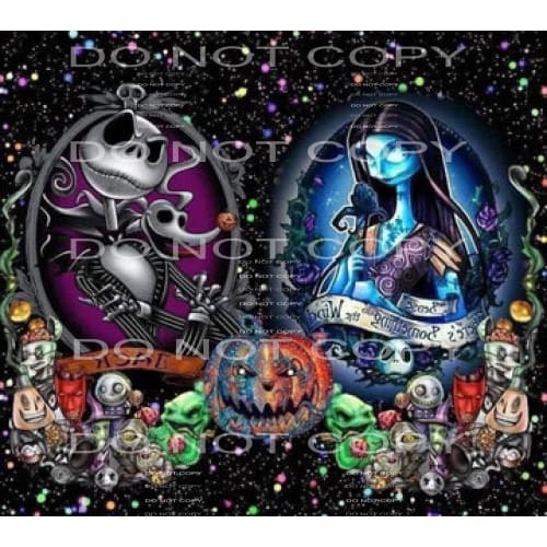 the nightmare before Christmas #7766 Sublimation transfers -