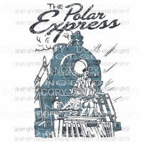 The Polar express 1 Train Sublimation transfers Heat Transfer