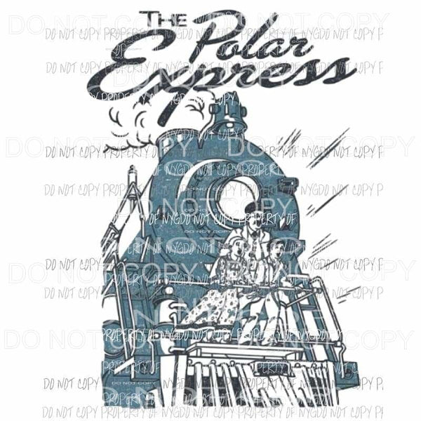 The Polar express 1 Train Sublimation transfers Heat Transfer