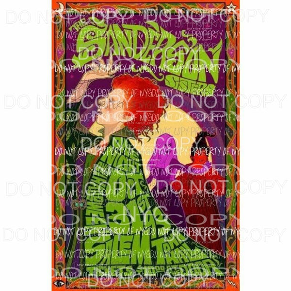 The SANDERSON sisters # 20 Sublimation transfers Heat Transfer
