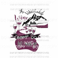 the Wine is calling and I must go Sublimation transfers Heat Transfer