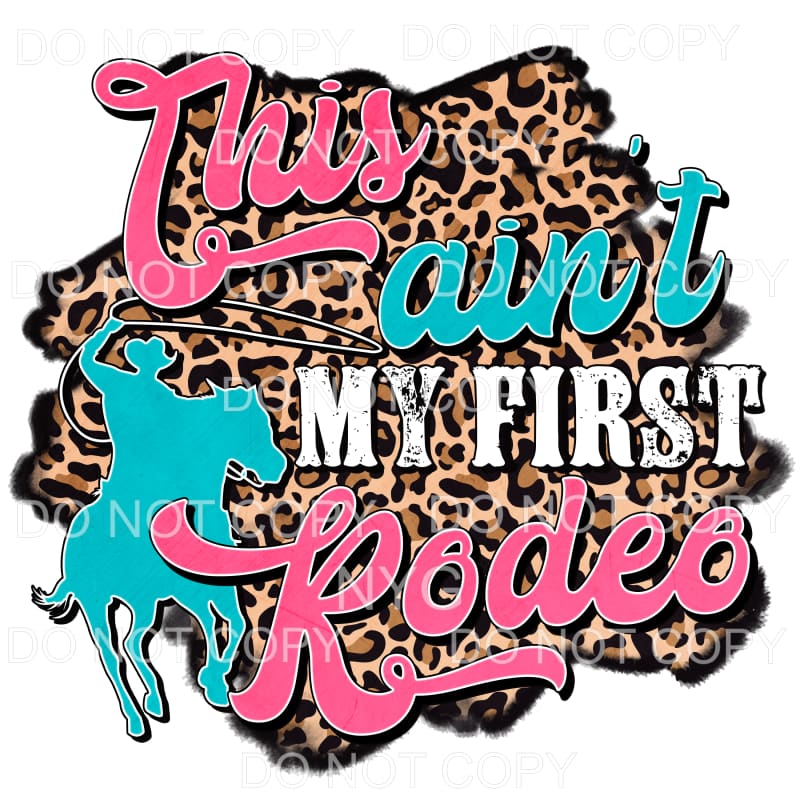 martodesigns - This Ain’t My First Rodeo Pink Blue Cowboy