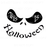 This Is Halloween Jack Skellington Face Nightmare Before 