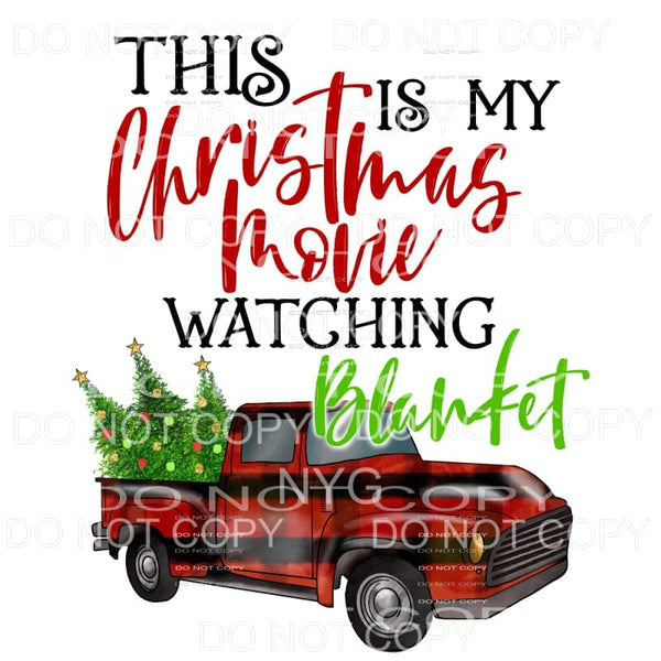 This Is My Christmas Movie Watching Blanket Red Buffalo 
