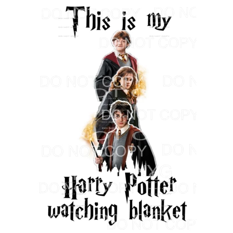 martodesigns This Is My Harry Potter Watching Blanket