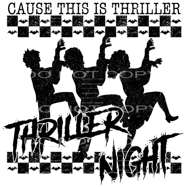 thriller night #7341 Sublimation transfers - Heat Transfer