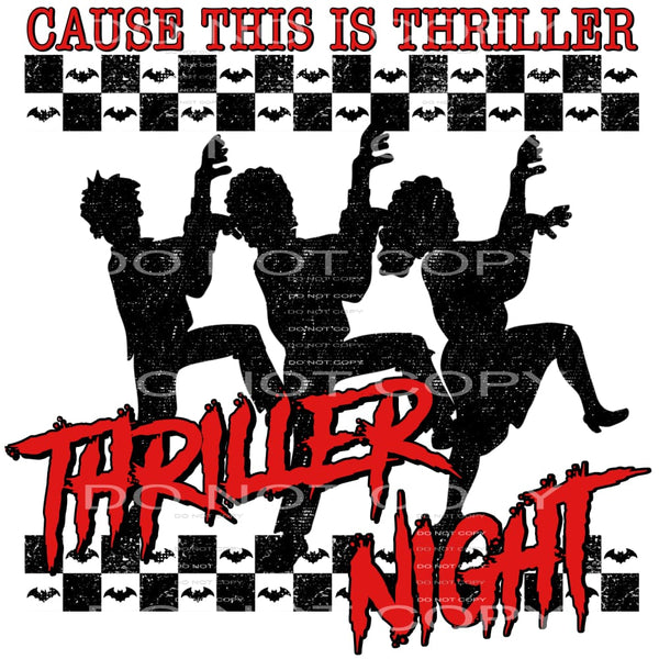 thriller night #7353 Sublimation transfers - Heat Transfer