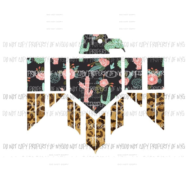 Thunderbird Cactus leopard Sublimation transfers Heat Transfer