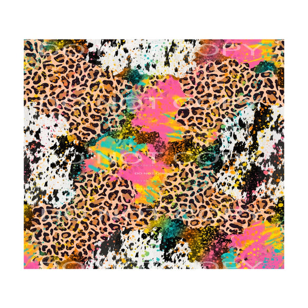tie dye leopard #6503 Sublimation transfers - Heat Transfer