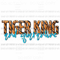 Tiger King and Quarantine Sublimation transfers Heat Transfer