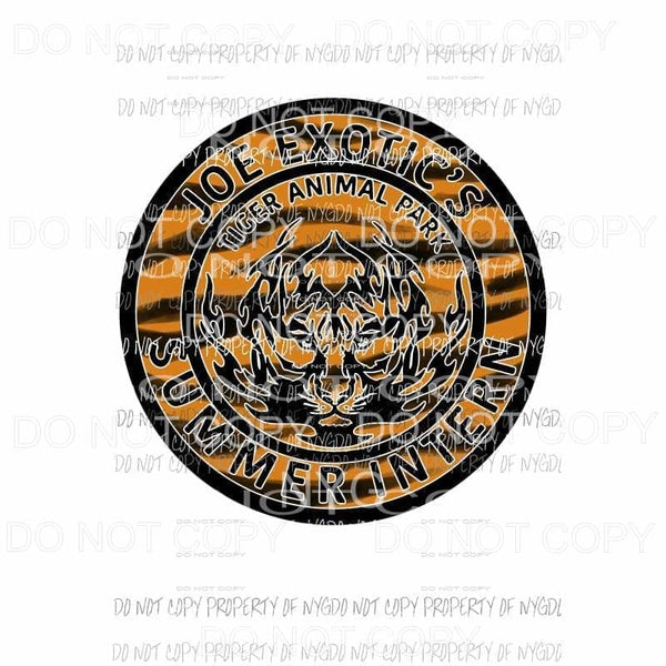 Tiger King Joe Exotic #16 summer intern Sublimation transfers Heat Transfer