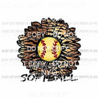 Tigers Softball sunflower Sublimation transfers Heat Transfer