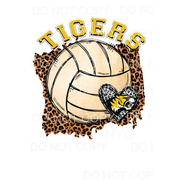 TIGERS VOLLEYBALL # 1 Sublimation transfers - Heat Transfer