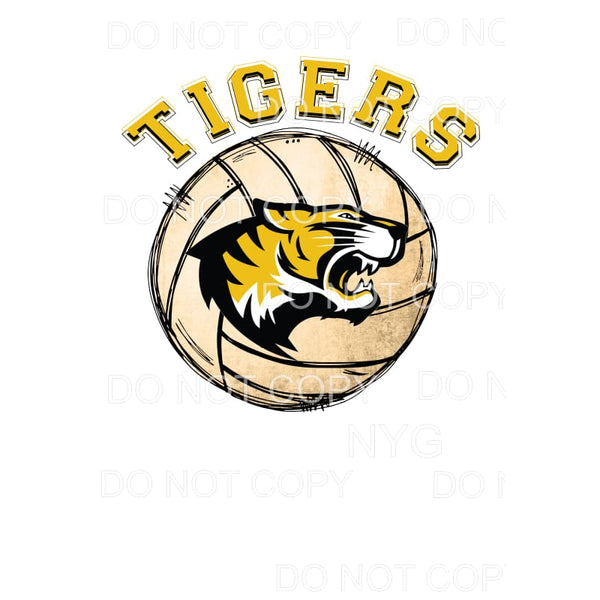 TIGERS VOLLEYBALL # 2 Sublimation transfers - Heat Transfer
