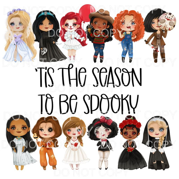 tis the season spooky princess # 115 Sublimation transfers -