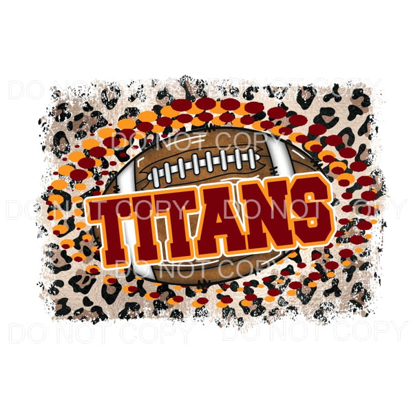 TITANS football # 532 Sublimation transfers - Heat Transfer